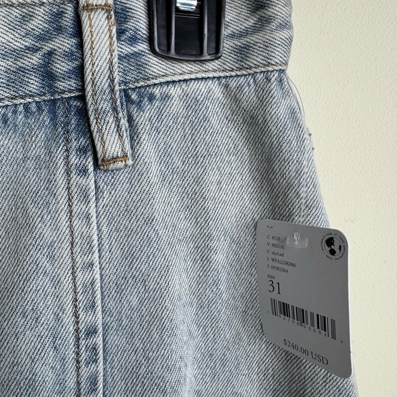 Free People x Ksubi denim asymmetrical denim skirt - Picture 6 of 15